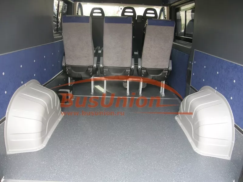 Защита колёсных арок в микроавтобус Форд Транзит серого цвет